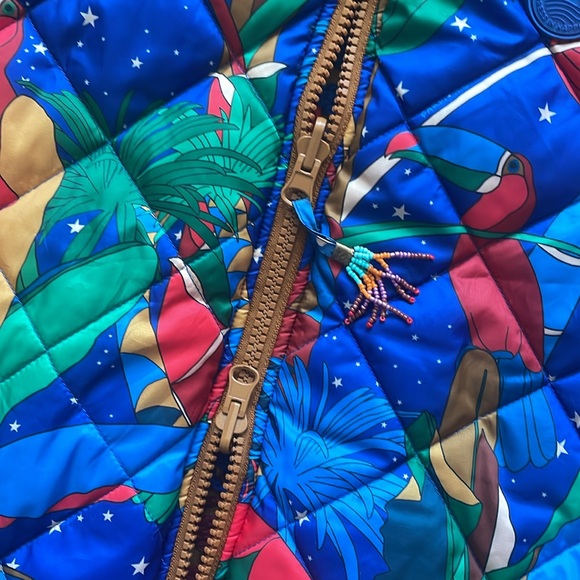 Farm Rio Reversible Crochet Puffer Jacket - Picture 8 of 15